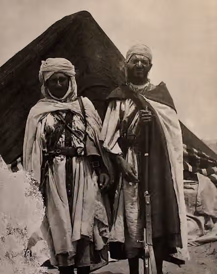 Oulad Delim — Two warriors, both of them leaders of Oulad Delim tribe.