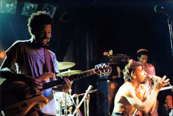Washington, D.C., hardcore — Punk rock hardcore band The Bad Brains at Nightclub 9:30, Washington, DC, 1983.