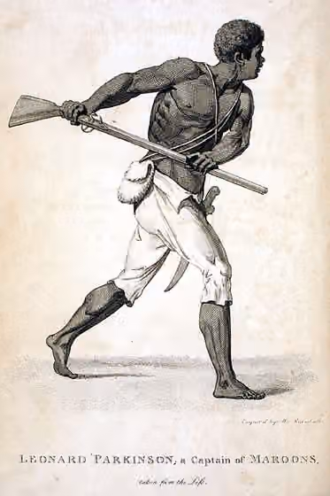 Maroons — Leonard Parkinson, Maroon Leader, Jamaica, 1796.