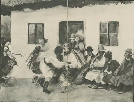 Kolomyika — Ilustracja z książki Ferdynanda Ossendowskiego pt.