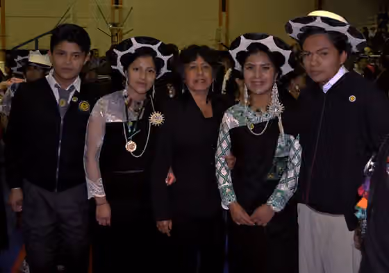 Saraguro people — Photo taken during the 2017 high school graduation by V.S