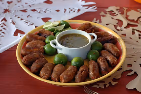 Salvadoran cuisine — El Salvador -style chorizo .