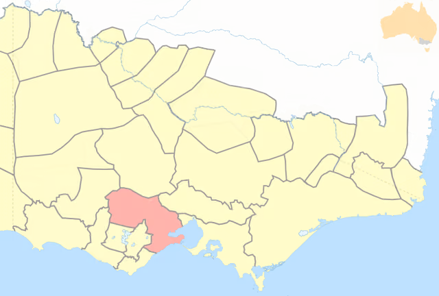 Wadawurrung — This highlights Wadawurrung Country in a map I created of Aboriginal Nations and Languages in what is now Victoria.