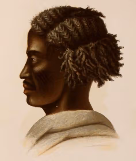 Funj people — Portrait of a Funj noble ("Edler Fungi")
