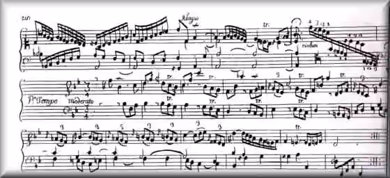 sonata — Istituto Europeo di Musica Azzolino della Ciaja Frammento manoscritto dalla Sonata III