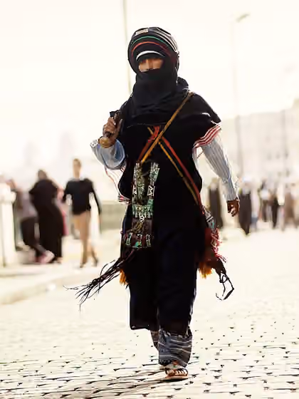 orang Tuareg — This is an image of Cultural Fashion or Adornment from