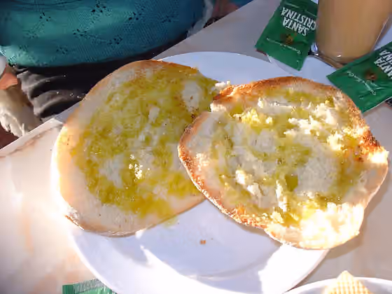 Mollete de Antequera — A typical food in South Spain called "Mollete" (bread and olive oil)