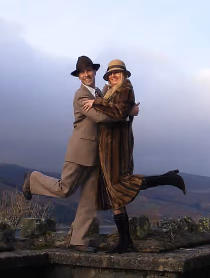 Swing (dance) — Anthony & Stephanie Charleston dancer dancing pose