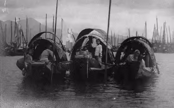 Tanka Fuzhou — Fuzhou Tanka people on their boats in Min River, Fuzhou, Fujian, China, 1910