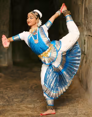 Bharatanatyam — Classical Indian dancer Harinie Jeevitha portraying a Nataraja pose