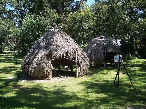 Northern Utina — Ocala : Reconstruction of Timucua paha (house) at the Marion County Historical Museum (formerly East Hall )