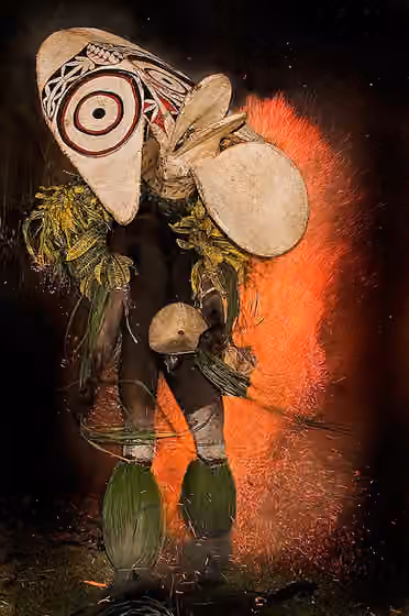 Orang Baining — Firedancers of the Baining people on the Gazelle Peninsula of New Britain in Papua New Guinea (2008).