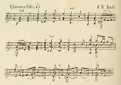 Chaconne — Thème de la chaconne de la quatrième sonate de Jean-Sébastien Bach (1685-1750)