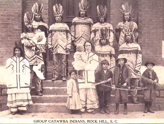 Catawba people — Group of Catawba at THE CORN EXPOSITION 1913, Rock Hill