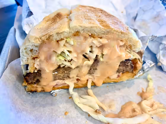 Dominican Republic cuisine — Chimichurri burger