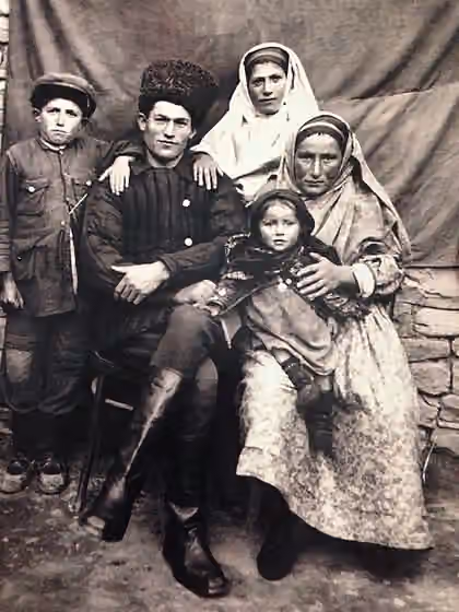 orang Aghul — Aghul family (1950)