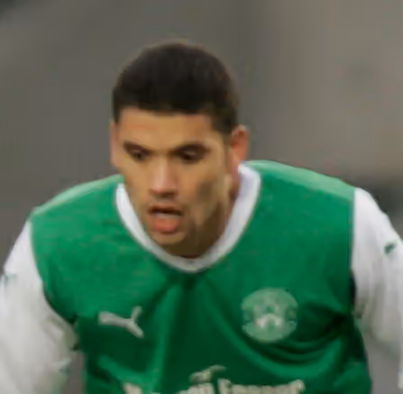 Portuguese in Iceland — Victor Palsson playing for Hibernian FC in a Scottish Premier League match against St.