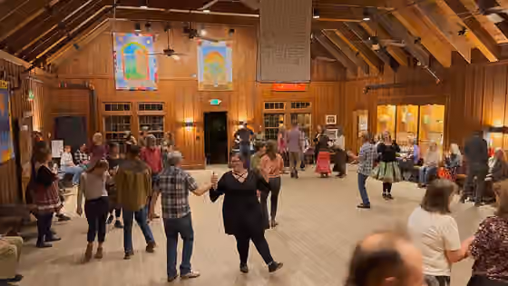 Salty Dog Rag — People dance the Salty Dog Rag in the community room in the Keith House at the John C.