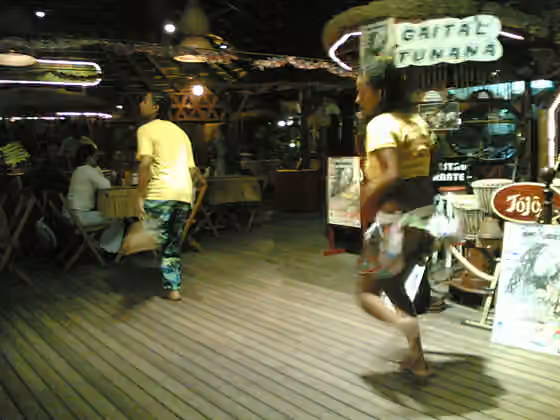 Funaná — Female funaná dancers, Sal Island, Cape Verde.