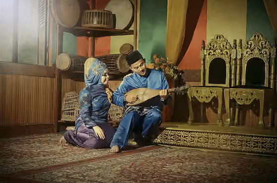 Melayu Indonesia — Riau Malay couple in Riau, Sumatra