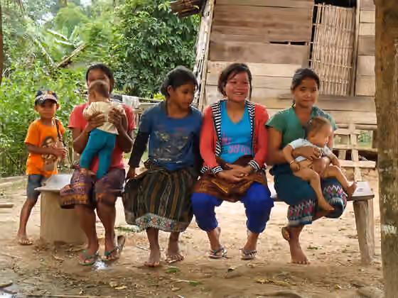 suku Khmu — Ban Huay Hao, a Khmu village, Bokeo Province, Laos.