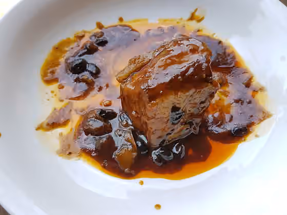 Humba — A Visayan slow-cooked sweet pork dish based on the Chinese dish Hong-ba (red-braised pork belly).