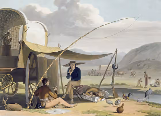 Trekboer — "The Trekbur", Aquatint