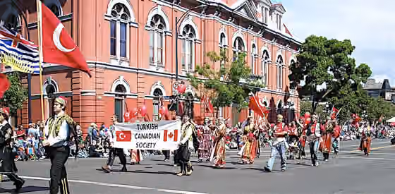Turkish Canadians — Turkish Canadians at the Victoria Day Parade in 2005.