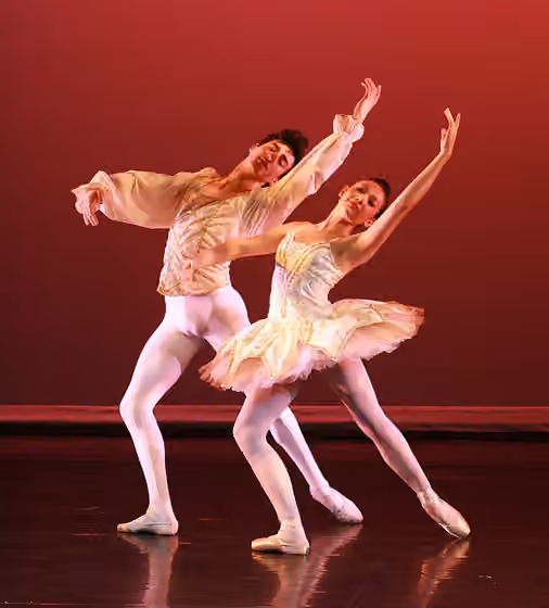 Pas de deux — Paquita pas de deux, performed by Daria L and Ross at a NW Fusion Dance Company concert at the World Trade Center Theater in Portland, Oregon.
