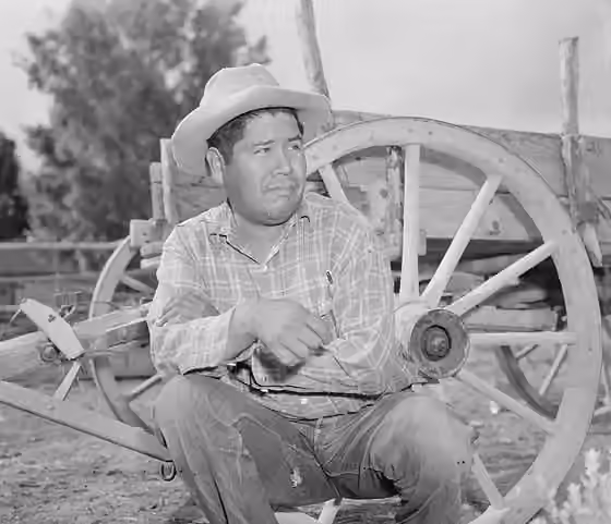 Mohave people — Scope and content: The full caption for this photograph reads: Parker, Arizona.