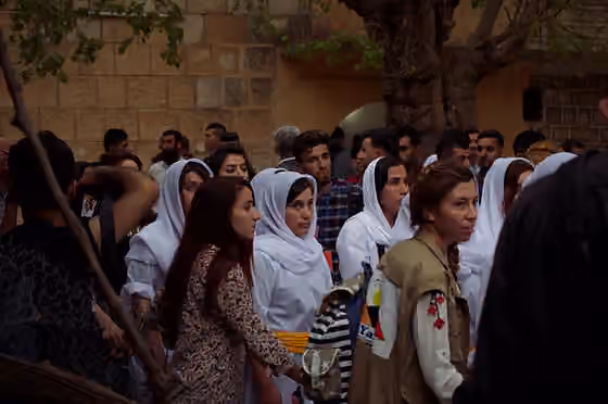 orang Kurdi — Celebrating the Yezidi (Ezidi) New Year on 18 April 2017, the evening before the start of the new year.