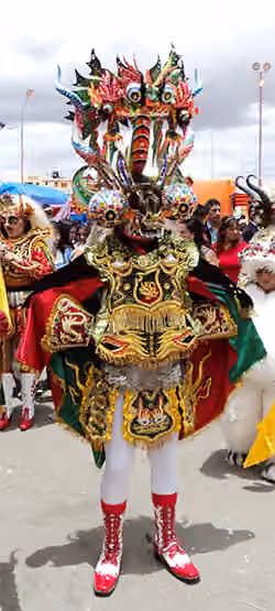 Diablada — Character of the diablada on the day of Virgin Candlemas (2 February 2011), Oruro, Bolivia