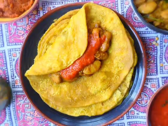 Mauritian cuisine — Open mauritian dalpuri