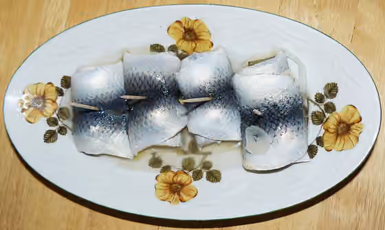 Pickled herring — Marynowane śledzie z Poznania.