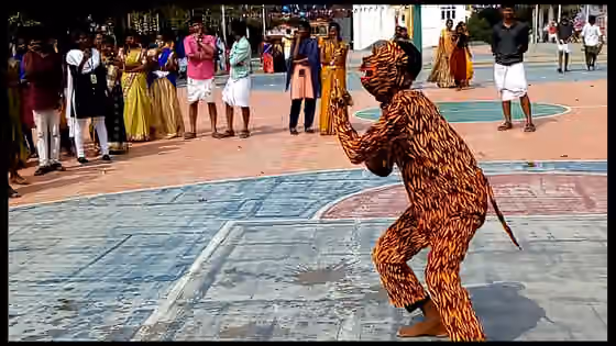 Puliyattam — Puli attam is the famous traditional dace in Tamil Nadu.