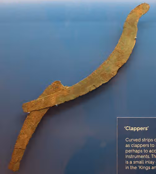 Music of Mesopotamia — Copper alloy curved sticks, described as "clappers" in the museum (but as "sickle" in the museum website).