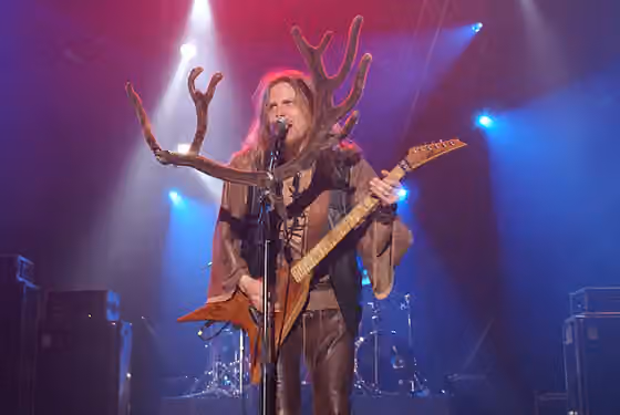 folk metal — Jonne Järvelä from Korpiklaani during Metalmania 2007 festival