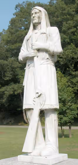 Mingo — Chief Logan, statue at Chief Logan State Park, West Virginia, USA.