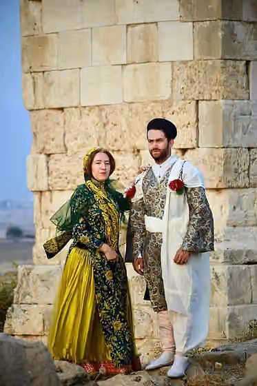 Kuhgilu (tribe) — Southern Lurish Female and Male Costumes