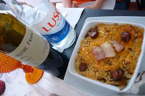 Masakan Portugis — Portuguese duck rice at O Patio da Oliveira, Mourao
