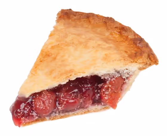 Pai ceri — A slice of Table Talk brand cherry pie, from a local supermarket in NYC.
