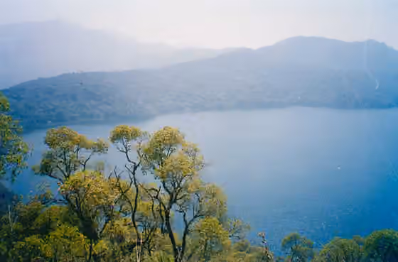 Oku, Cameroon — Description:Lake Oku, Northwest Province, Cameroon.
