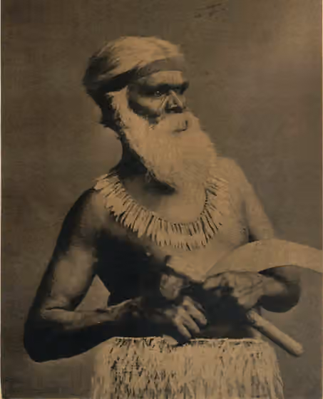Girai wurrung — "Kaawirn Kuunawarn (Hissing Swan), Chief of the Kirrae Wuurong (Blood Tip Tribe)"