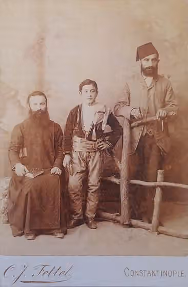 Georgians in Turkey — Georgians in Constantinople: a priest, a boy and a man.