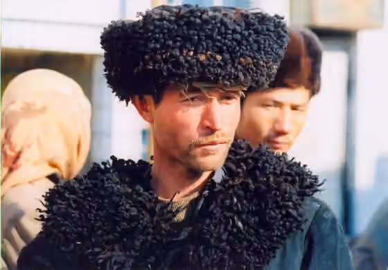 orang Uighur — A Uyghur man in Kashgar