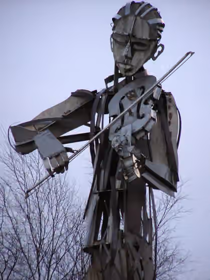 Irish fiddle — The fiddler, Strabane.