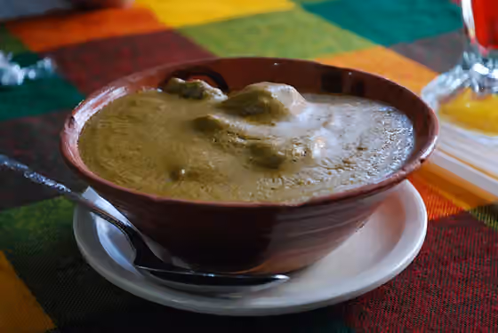 Cuisine of Chiapas — Pepita con Tasajo served at a restaurant in Chiapa de Corzo, Chiapas, Mexico