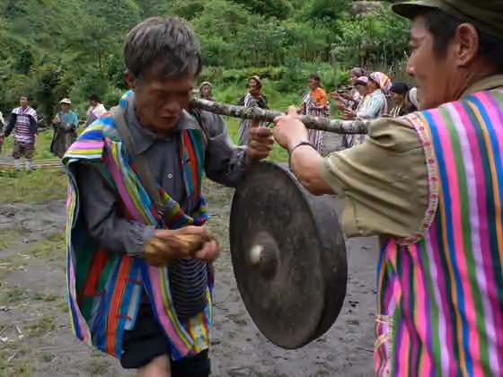 orang Derung — It's an old dance of Dulong people