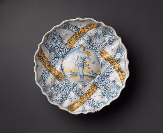 Faenza ceramics — Italian, Faenza; Bowl; Ceramics-Pottery