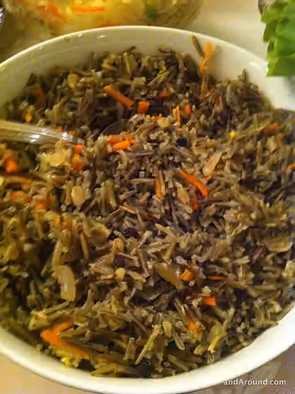 Indigenous cuisine of the Americas — Manoomin (wild rice) salad - United States